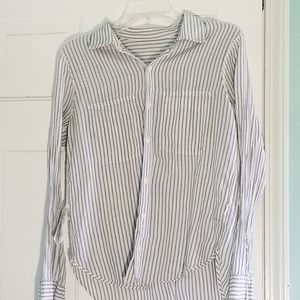 Women's Striped Button Down